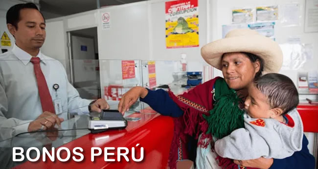 bonos disponibles para Perú